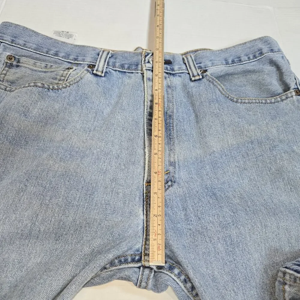 Levi's‎ 505 Men's W36 L29 Regular Fit Straight Leg Light Wash Blue Jeans Outdoor